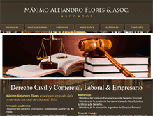 Tablet Screenshot of maximoflores.com.ar
